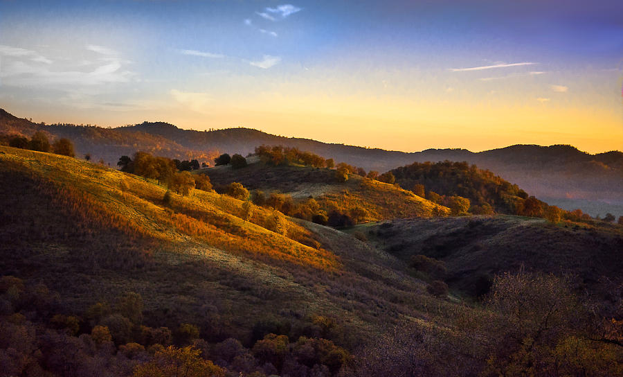 Sunset In The Sierra Nevada Foothills Photograph by Susan Eileen Evans