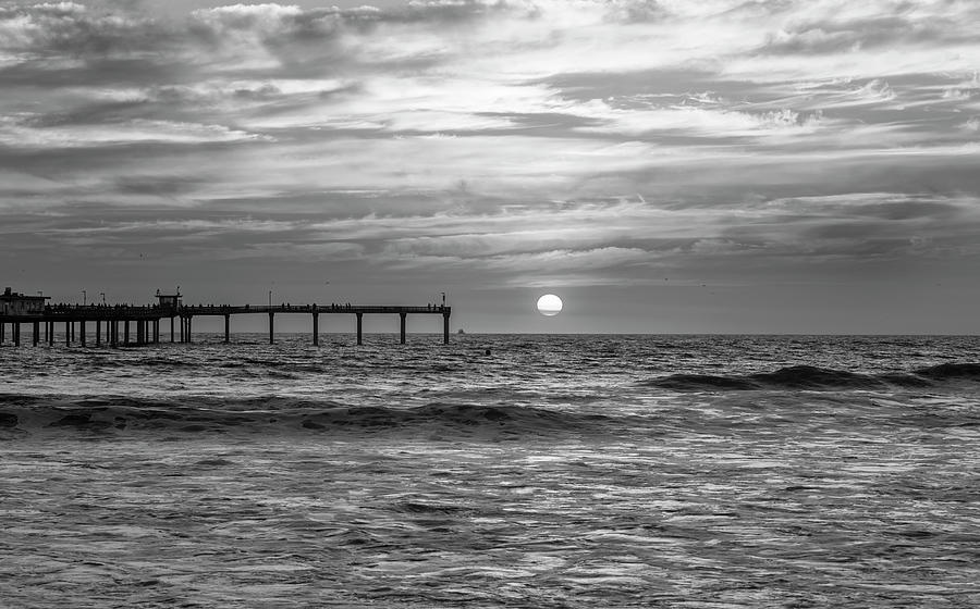Sunset Inverse San Diego Coast Photograph by Joseph S Giacalone