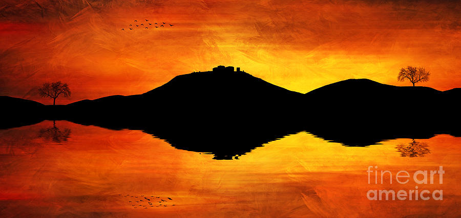 Sunset Digital Art - Sunset Island by Ian Mitchell