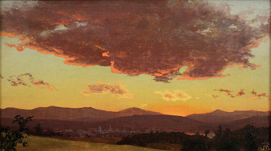 Sunset Painting by Jervis McEntee