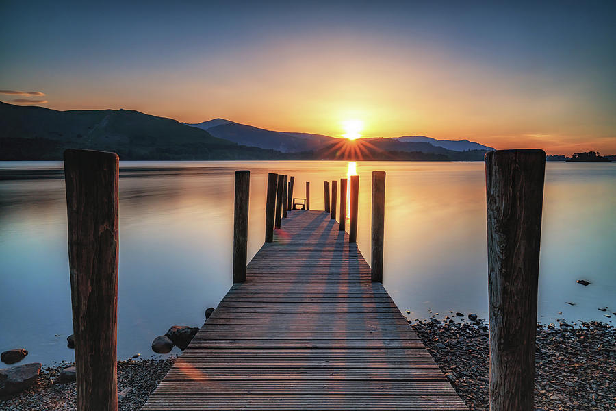 Sunset Jetty Photograph by Framing Places