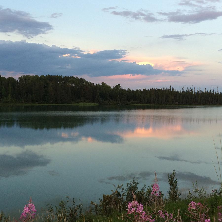 Sunset Lac Paradis Photograph by Judy Dimentberg
