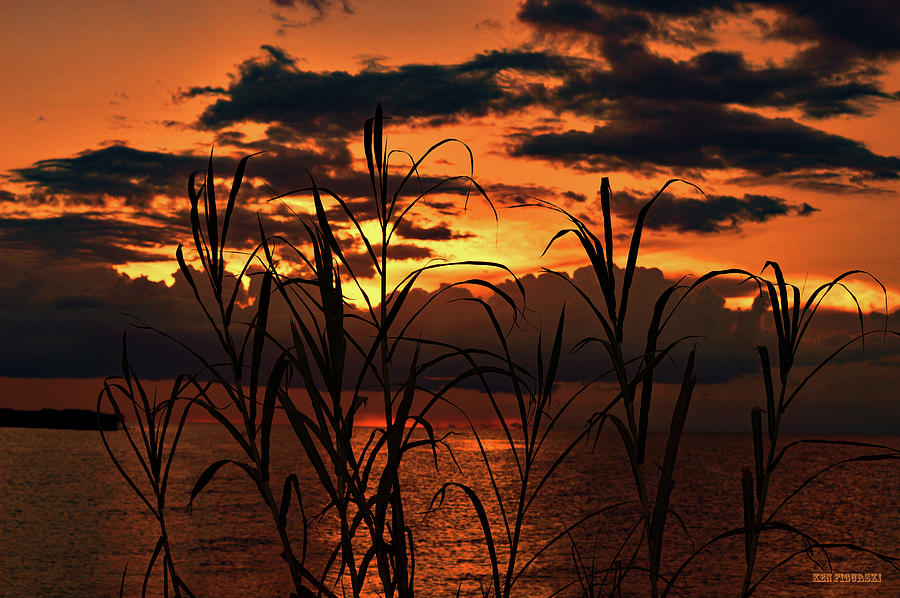 Sunset Lake Okeechobee Photograph by Ken Figurski