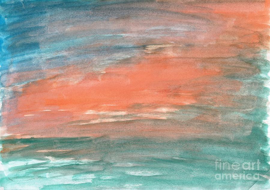 Sunset Painting - Sunset Land by Nyna Niny