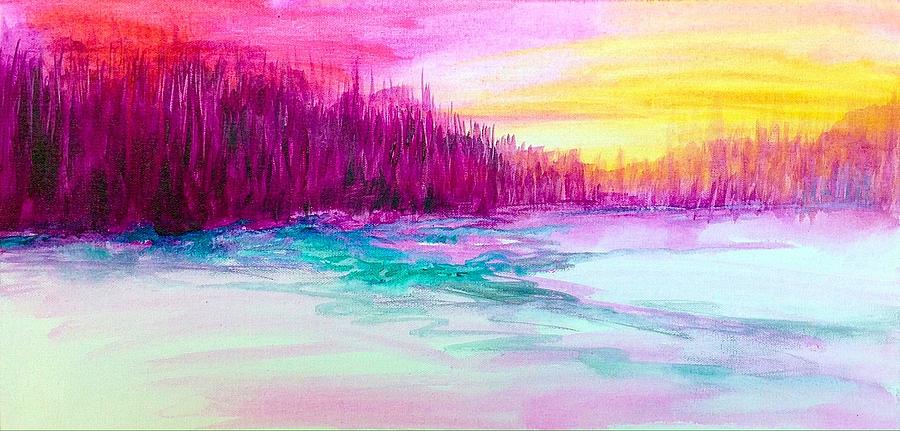 Sunset leelanau  Painting by Michael Weller