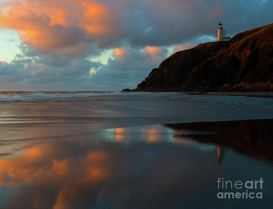Sunset Photograph - Sunset Light Reflections by Michael Dawson
