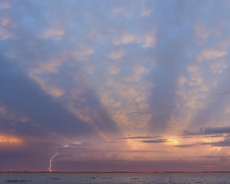 Sunset Lightning Photograph by Rob Graham