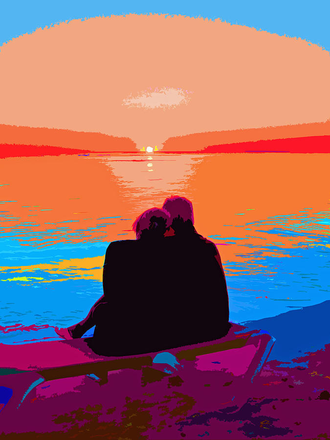 Sunset Lovers Photograph by Mafalda Cento