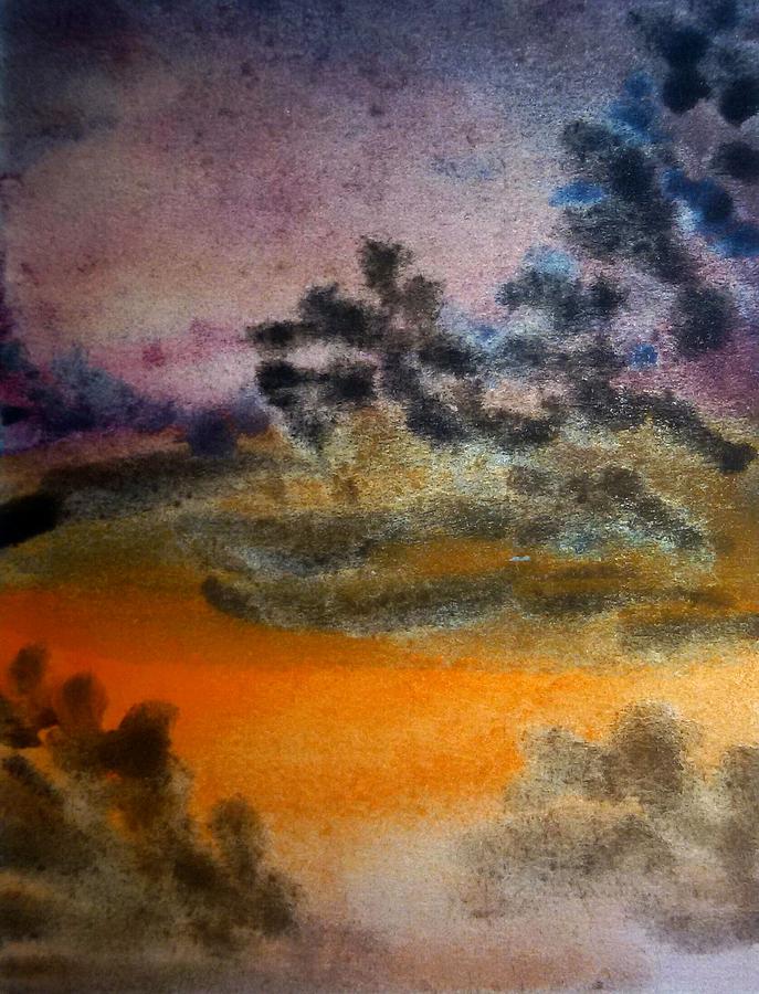 Sunset Painting - Sunset by Madina Kanunova