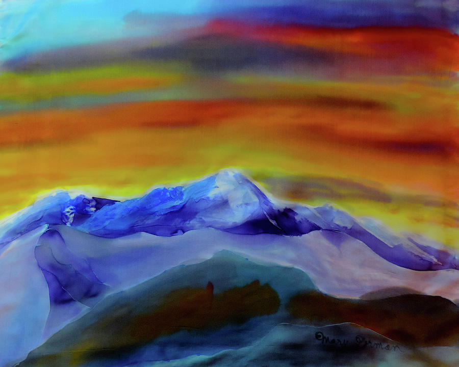 Sunset Painting by Mary Gorman