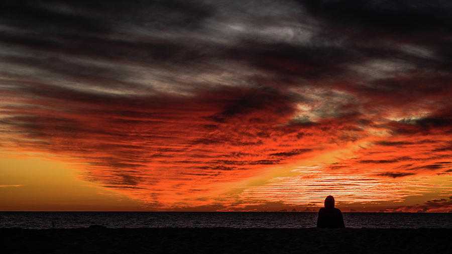 Sunset Meditation Venice Florida Photograph by Lawrence S Richardson Jr