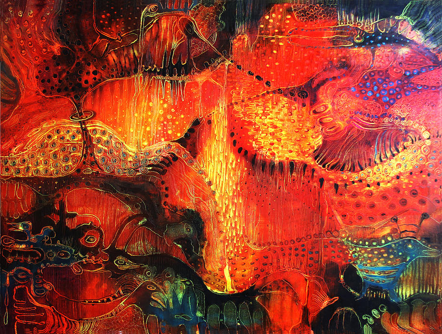 Sunset Mirage II Painting by Lolita Bronzini