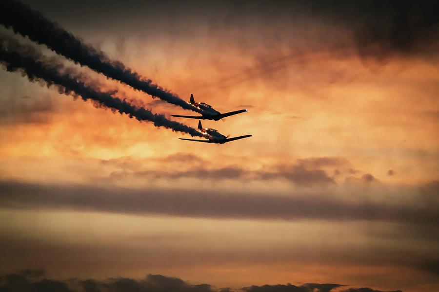 Airplane Photograph - Sunset Mission by Billy Soden