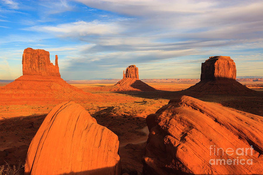Sunset Monument Valley Photograph by Henk Meijer Photography