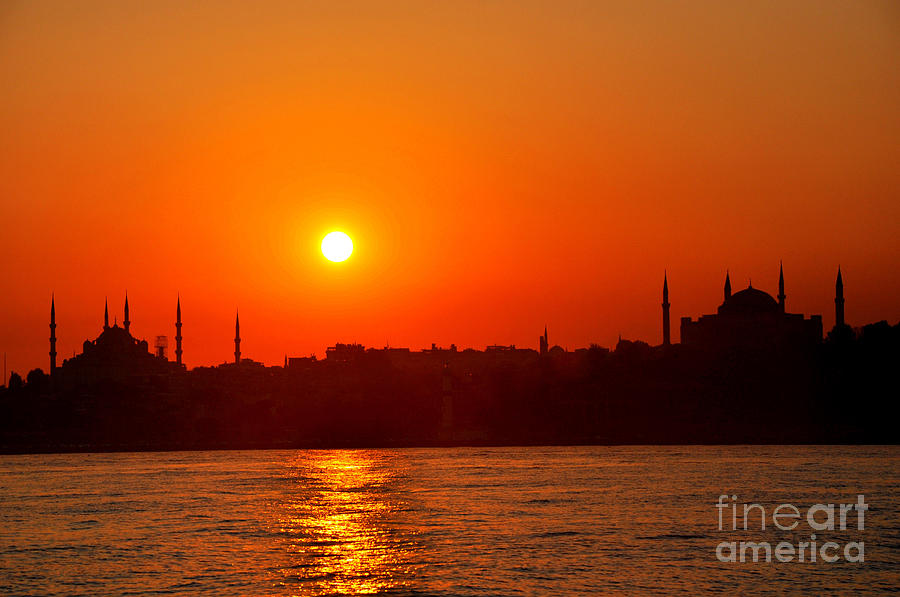 Sunset Mosques Photograph by Andrew Dinh