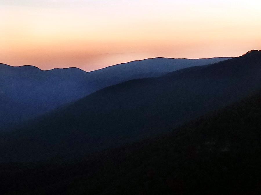 Sunset Mountain Layers Photograph by Kathy Barney