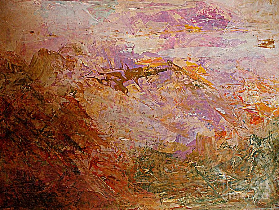 Sunset Mountain Painting by Nancy Kane Chapman