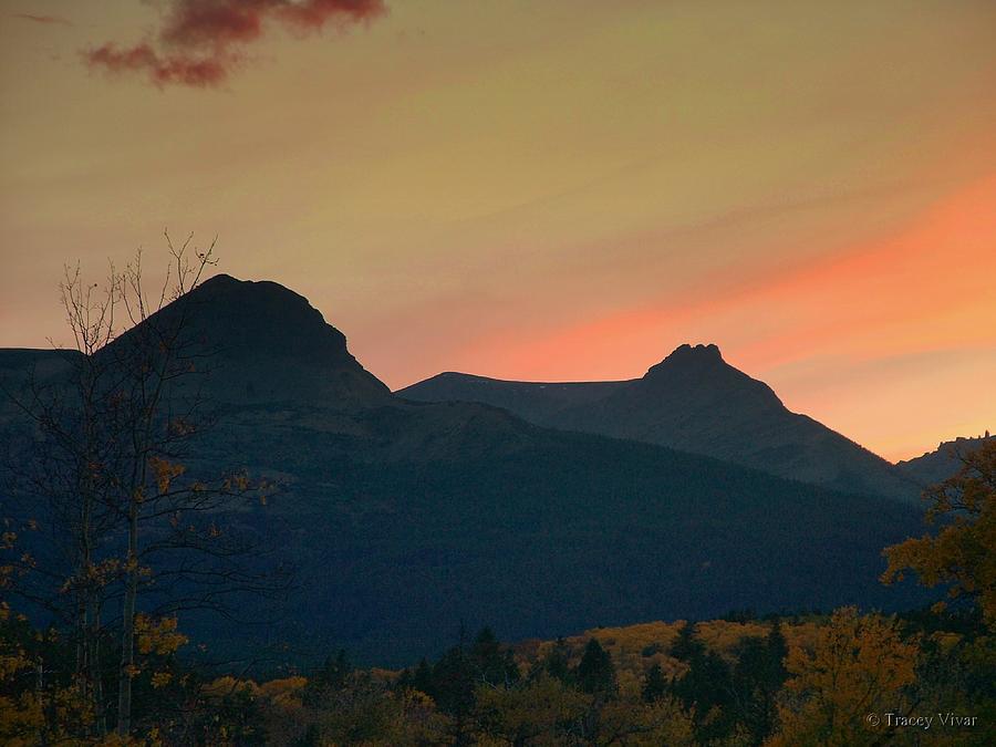 Sunset Mountain Silhouette Photograph