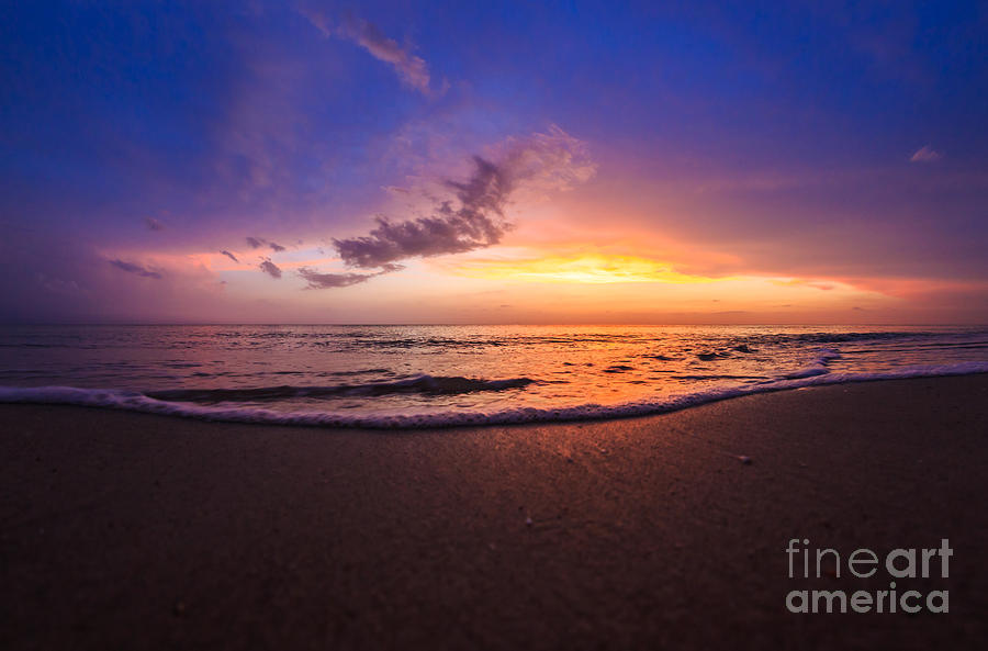 Sunset Naples Beach Florida Photograph by Hans- Juergen Leschmann