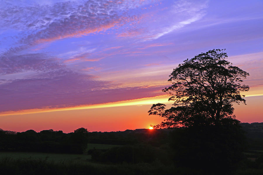 Sunset near Rhos-Hil Photograph by Tony Murtagh