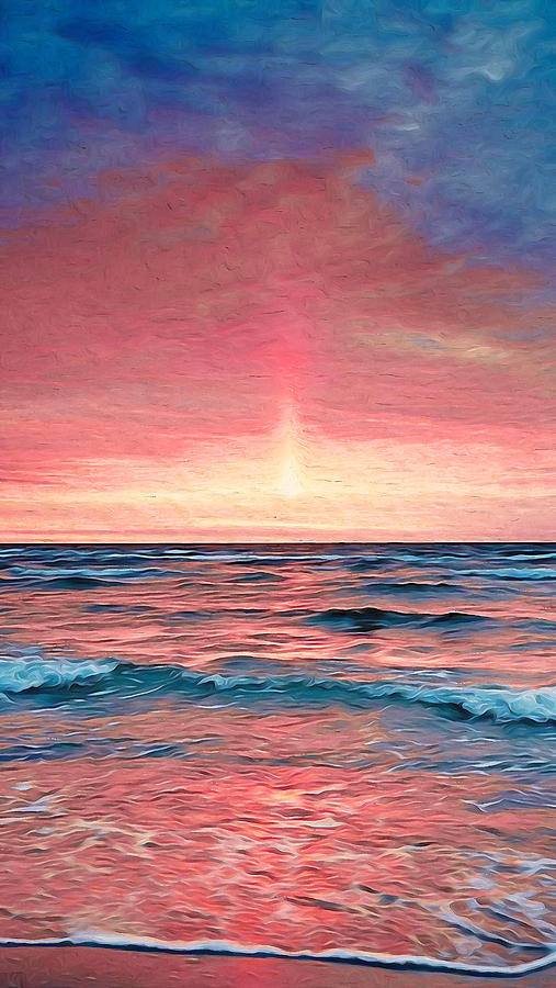 Sunset Never Ends - 04 Painting by AM FineArtPrints