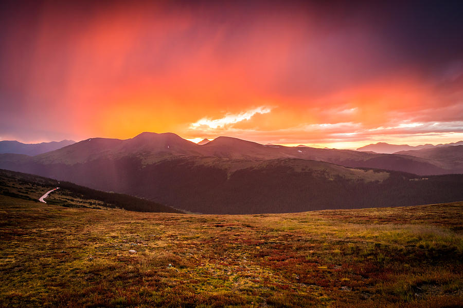 Sunset Never Summer Range Rocky Mountain National Park Photograph by TM Schultze