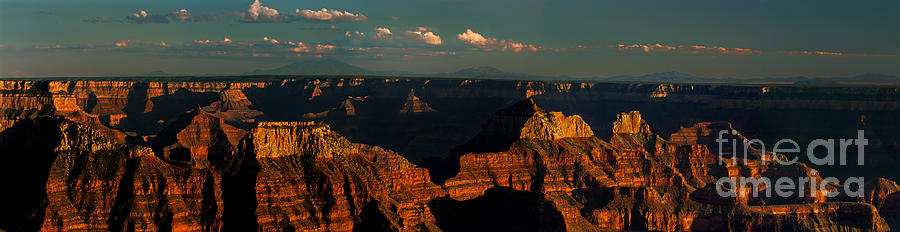 Sunset North Rim Grand Canyon National Park Arizona Photograph by Dave Welling