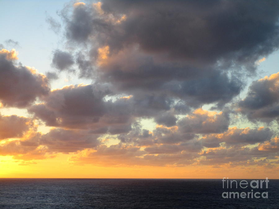 Sunset Ocean 4 Photograph by Randall Weidner
