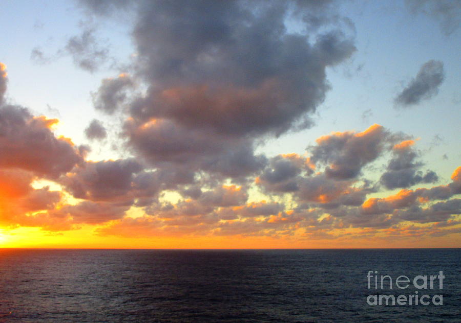 Sunset Ocean 5 Photograph by Randall Weidner