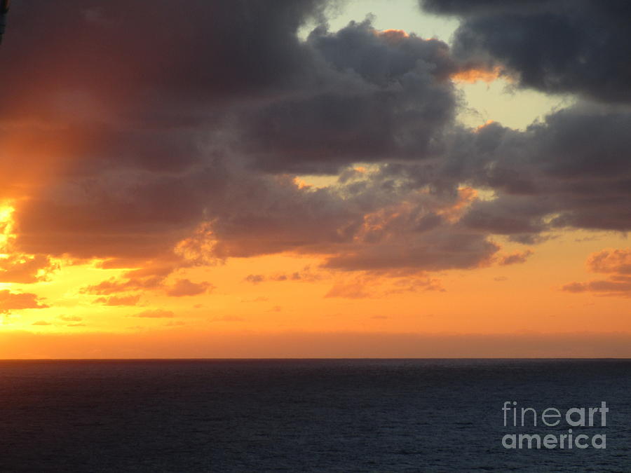 Sunset Ocean 6 Photograph by Randall Weidner
