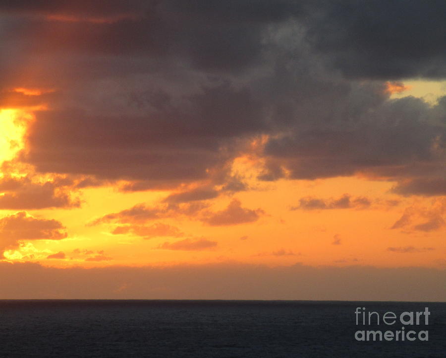 Sunset Ocean 8 Photograph by Randall Weidner