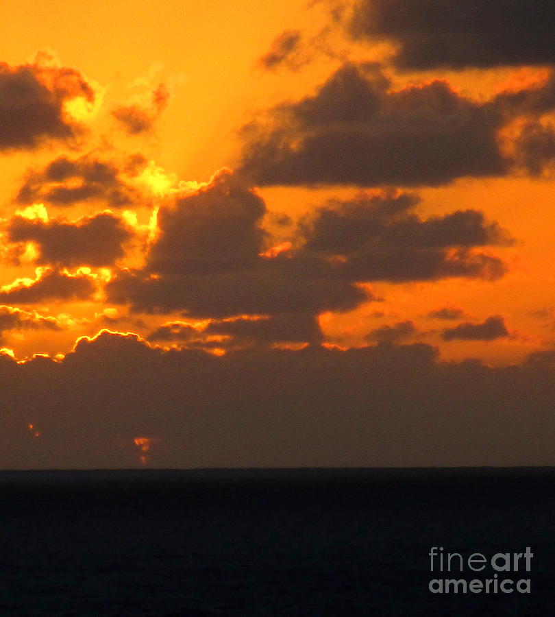 Sunset Ocean 9 Photograph by Randall Weidner