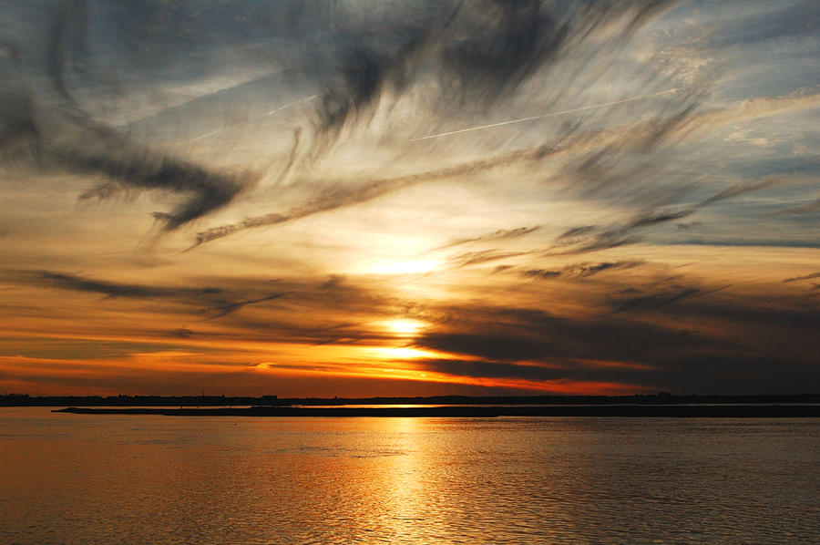 Sunset Ocean City, New Jersey Photograph by James DeFazio