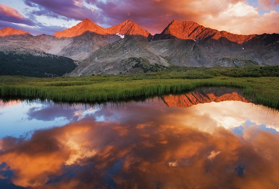 Sunset of Fire Photograph by Tad Bowman - Fine Art America