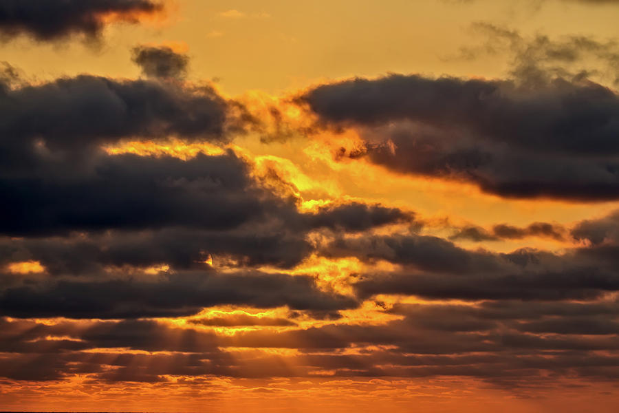 Sunset off Ecuador Photograph by John Haldane