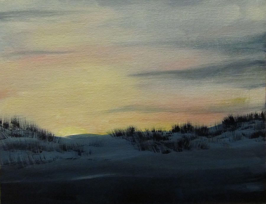 Sunset On Arrakis Painting by Lorraine Centrella