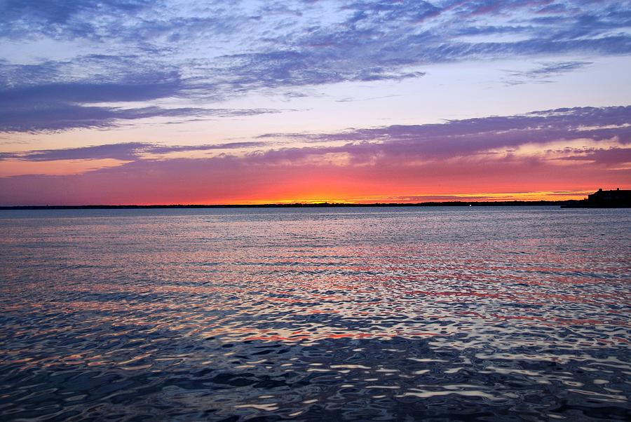Sunset On Barnegat Bay I - Jersey Shore Photograph by Angie Tirado