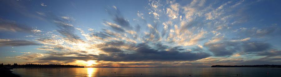 Sunset Photograph - Sunset on Birch Bay 2 by Julius Reque