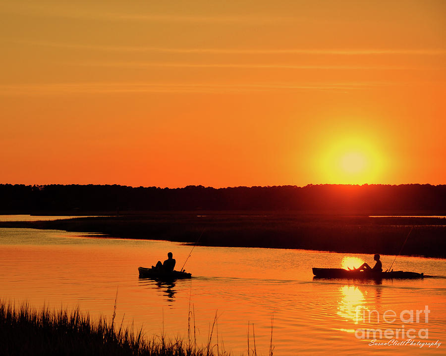 Sunset on Broad Creek Photograph by Susan Cliett