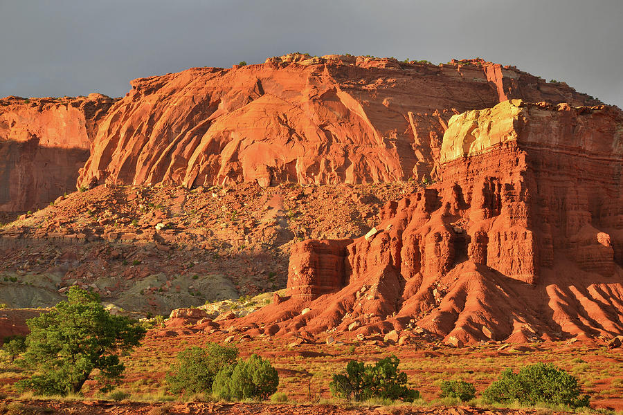 Sunset on Capitol Reef National Park Photograph by Ray Mathis