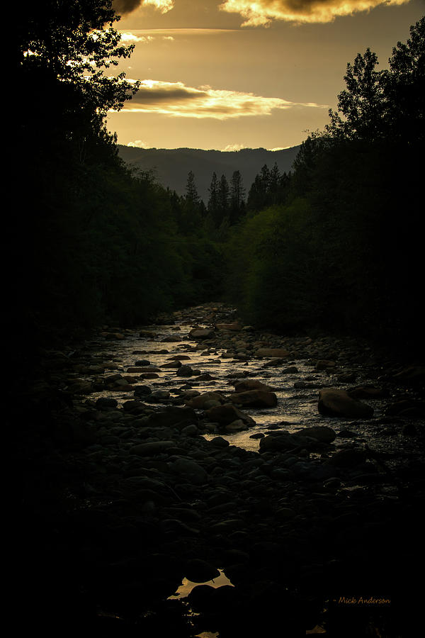 Sunset on Castle Creek Photograph by Mick Anderson