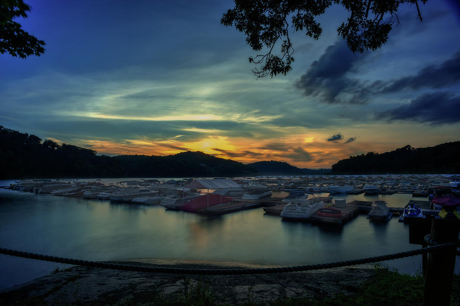 Sunset on Cheat Lake Photograph by Dan Friend