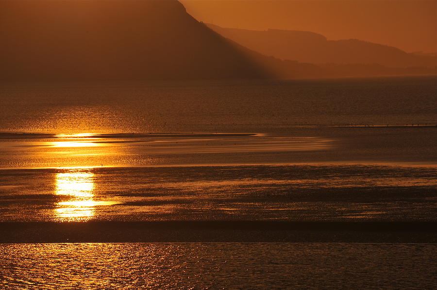 Sunset on Coast of North Wales Photograph by Harry Robertson