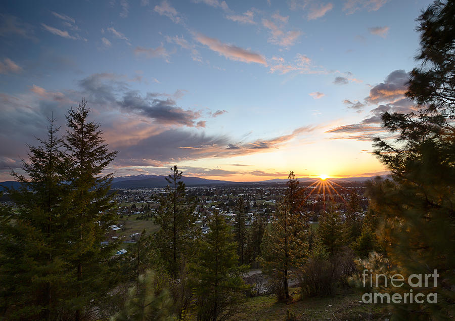 Sunset on Dalton Gardens Photograph by Idaho Scenic Images Linda Lantzy