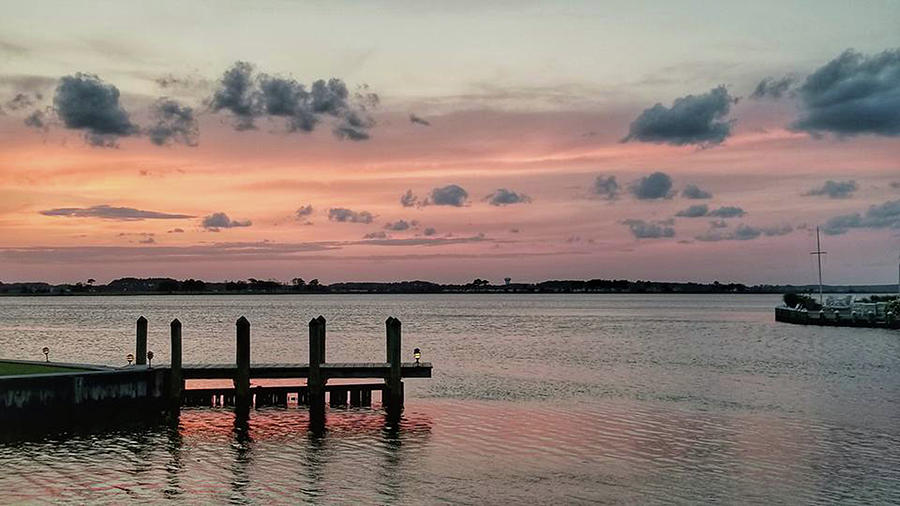 Sunset on Fenwick Island Photograph by Kelley Nelson