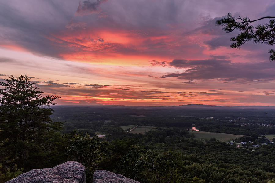 Sunset on Georgia Mountains Photograph by Rod Gimenez
