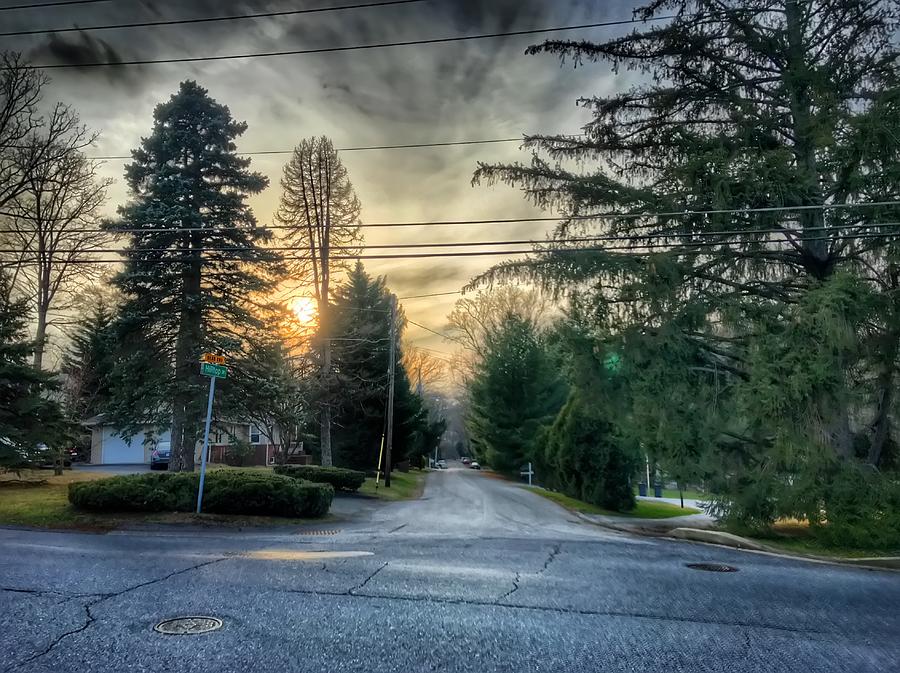 Sunset on Hilltop Drive Photograph by Chris Montcalmo