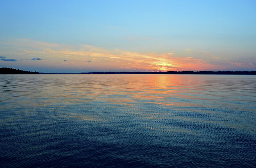 Sunset On Kempenfelt Bay In August  Photograph by Lyle Crump