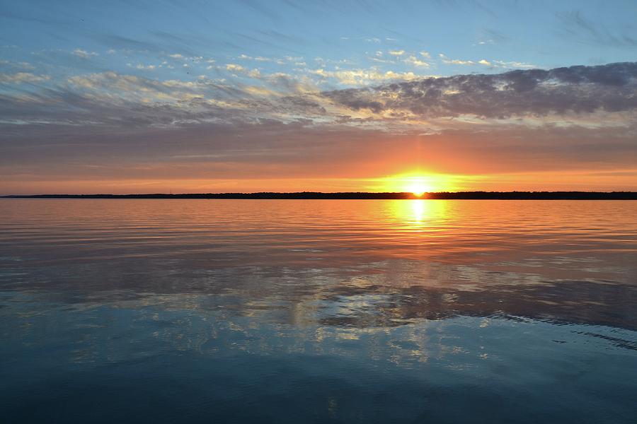 Sunset On Kempenfelt Bay  Photograph by Lyle Crump