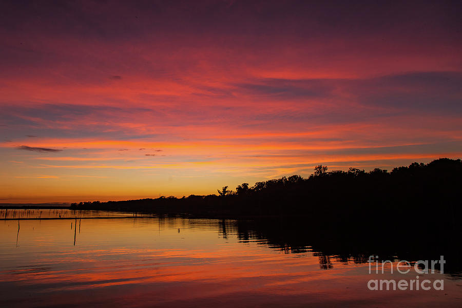 Sunset on Lake Fork Photograph by George Lehmann